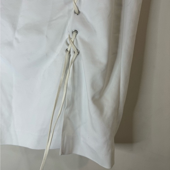 Prabal Gurung By Lane Bryant Lace Up Festival Fairycore Women 12 White Skirt - Picture 5 of 9